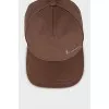 Brown cap with silver logo