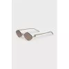 Sunglasses with gold frame