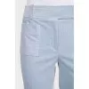 Light blue corduroy trousers