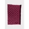 Wool scarf with print