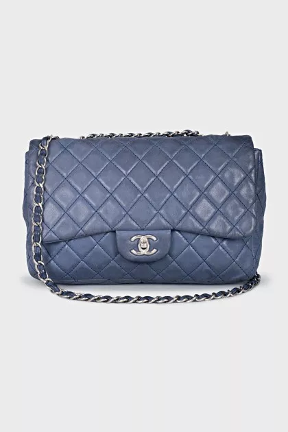 Double Flap leather bag