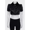 Short sleeve cropped jacket