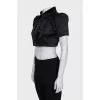 Short sleeve cropped jacket