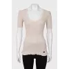 Tight silk t-shirt