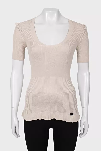 Tight silk t-shirt