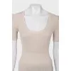 Tight silk t-shirt