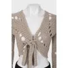 Cropped Cashmere Cardigan