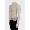 Beige lace blouse