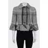 Cropped tweed jacket