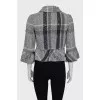 Cropped tweed jacket