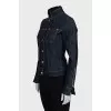Denim jacket with fur collar