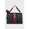 Leather bag with Sylvie decor