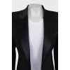 Fitted jacket with satin lapels