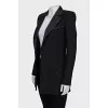 Fitted jacket with satin lapels