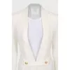 Woolen cardigan with belt