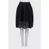 Lush skirt made of openwork fabric