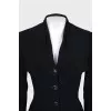Fitted jacket with branded buttons