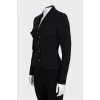 Fitted jacket with branded buttons