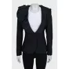 Fitted jacket with accent collar