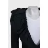 Fitted jacket with accent collar