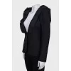 Fitted jacket with accent collar