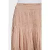 Pleated midi skirt