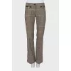 Brown plaid trousers