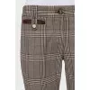 Brown plaid trousers