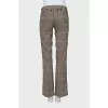 Brown plaid trousers