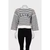 Oversized striped jumper