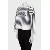Oversized striped jumper