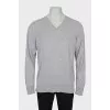Men's grey pullover