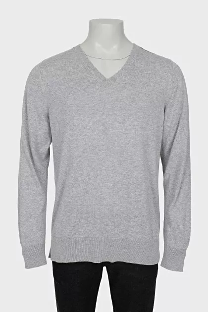Men's grey pullover