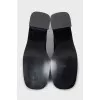 Leather boots with cracked effect