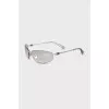 Silver oval frame