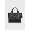 Black leather tote