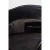 Black leather tote