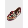 Floral Print Platform Espadrilles