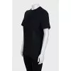 Straight T-shirt with logo on the back