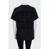 Straight T-shirt with logo on the back