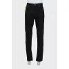 Men's straight black jeans