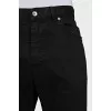 Men's straight black jeans