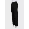 Men's straight black jeans