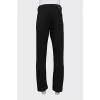 Men's straight black jeans