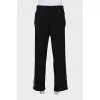 Men's striped track pants with tag