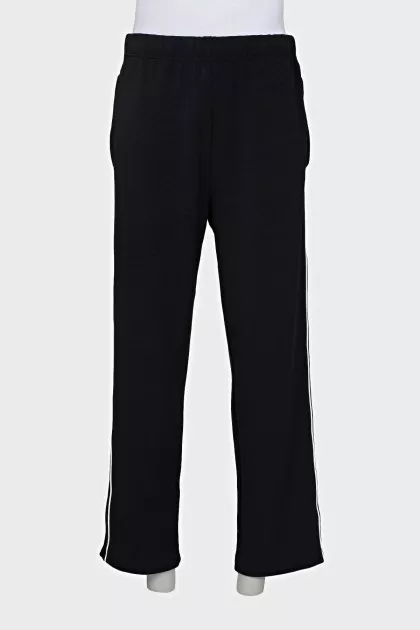 Men's striped track pants with tag