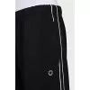 Men's striped track pants with tag