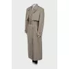 Beige oversized trench coat