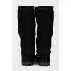 Boots with quilted uppers