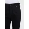 Straight jeans with a decorated pocket